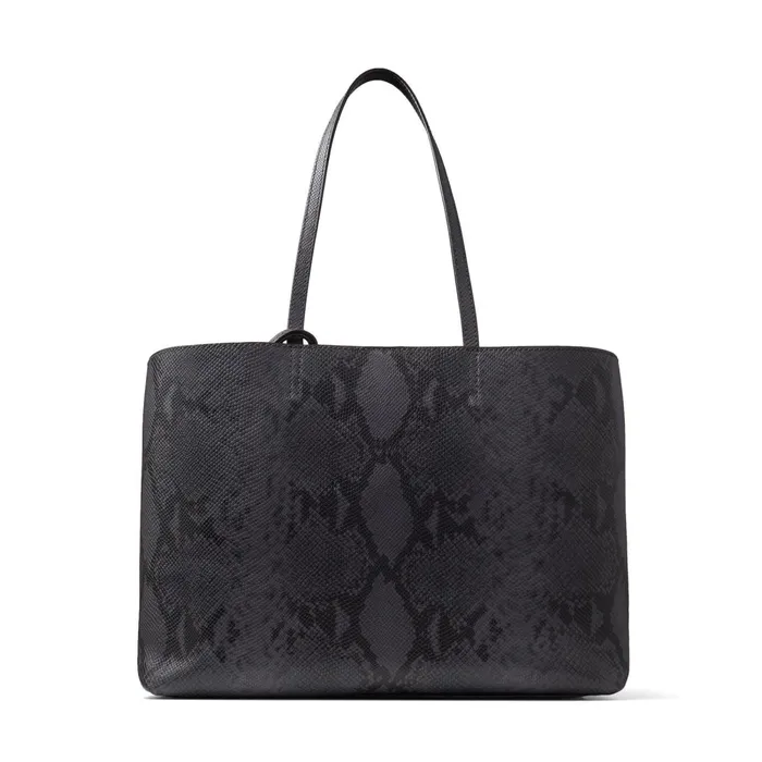 Nine2Five EW Dusk Snake Printed Leather Tote Handbag With Jc Emblem Dusk Women JIMMY CHOO Totes and Hobo Bags