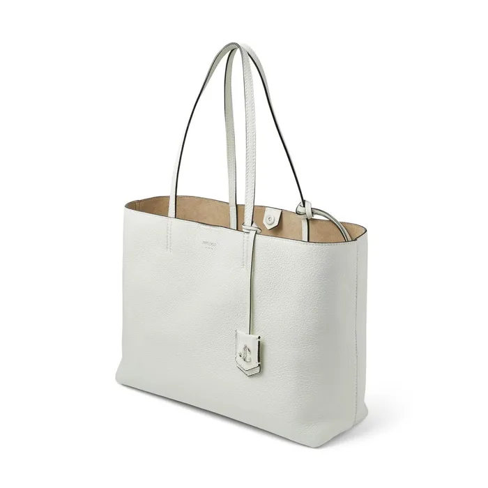 Nine2Five EW Latte Grainy Calf Tote Bag With Jc Logo Latte Women JIMMY CHOO Totes and Hobo Bags
