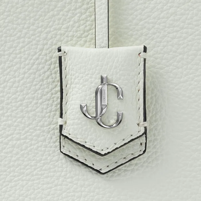 Nine2Five EW Latte Grainy Calf Tote Bag With Jc Logo Latte Women JIMMY CHOO Totes and Hobo Bags