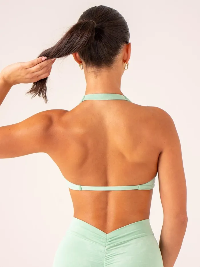 NKD Stonewash Halter Sports Bra 8211 Mint Stonewash Women Ryderwear Sports Bras NKD Stonewash Halter Sports Bra 8211 Mint Stonewash Women Ryderwear Sports Bras
