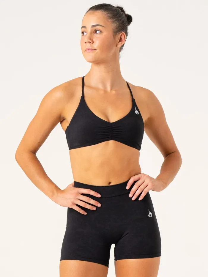 NKD Stonewash Sports Bra 8211 Black Stonewash Women Ryderwear Sports Bras