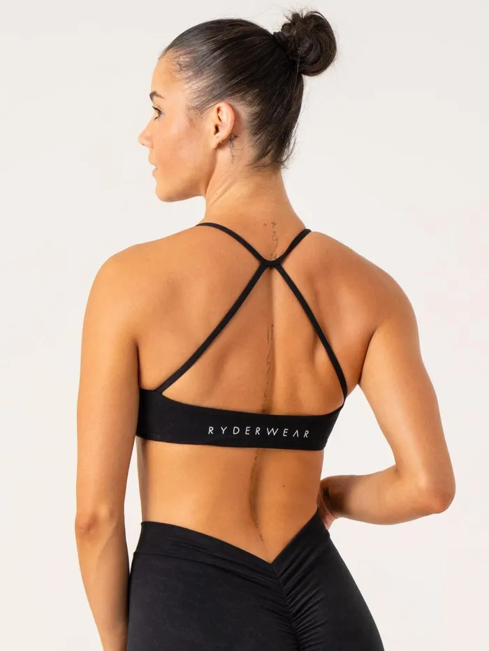 NKD Stonewash Sports Bra 8211 Black Stonewash Women Ryderwear Sports Bras