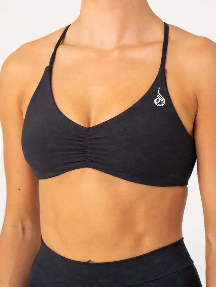 NKD Stonewash Sports Bra 8211 Black Stonewash Women Ryderwear Sports Bras