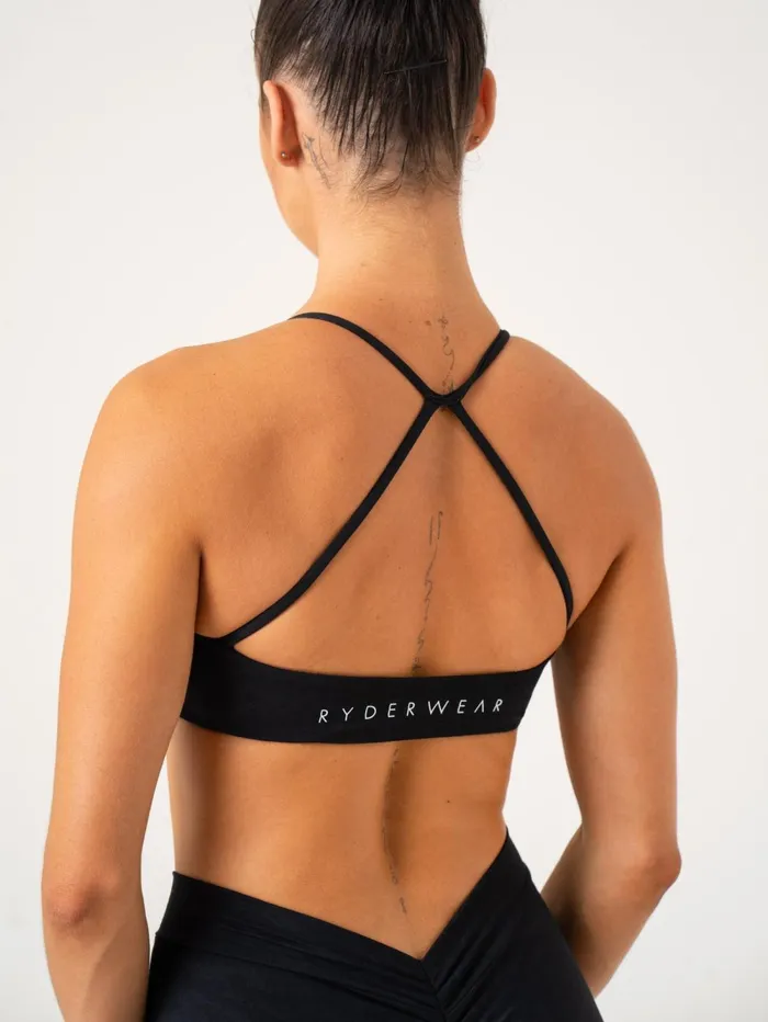NKD Stonewash Sports Bra 8211 Black Stonewash Women Ryderwear Sports Bras