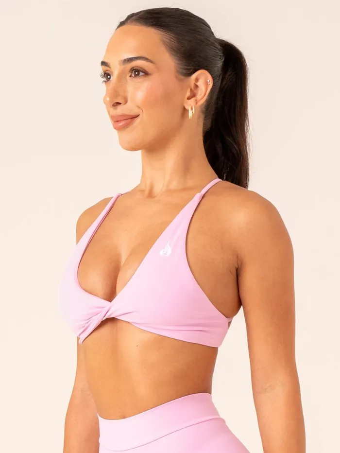 NKD Twist Sports Bra 8211 Candy Pink Women Ryderwear Sports Bras