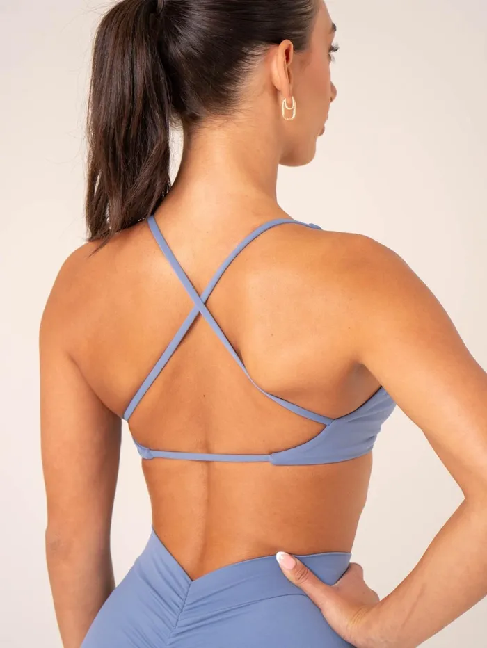 NKD Twist Sports Bra 8211 Stonewash Blue Women Ryderwear Sports Bras