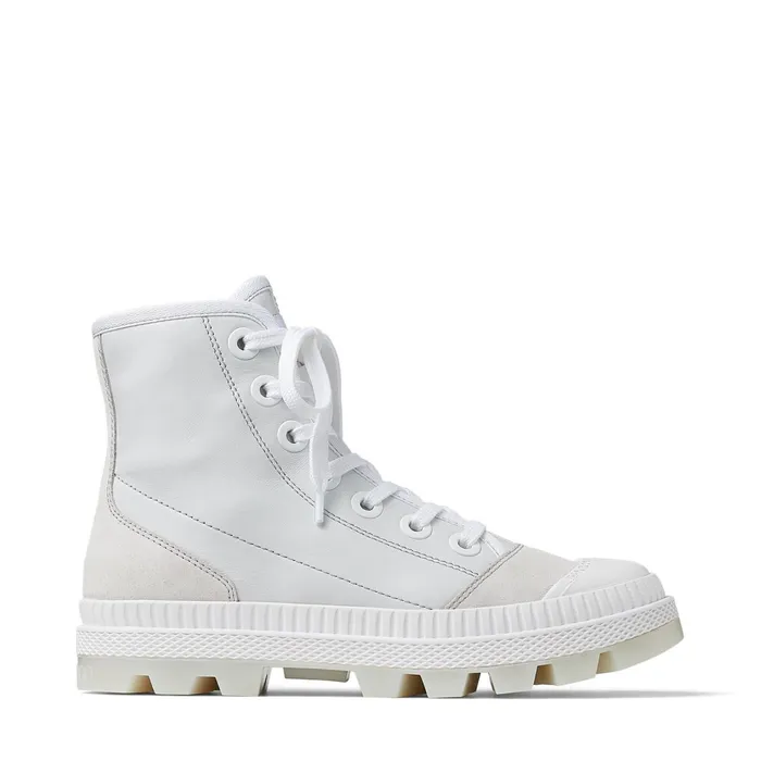 NordF White Nappa Leather And Crosta Suede High Top Trainers X Whitewhite Women JIMMY CHOO Sneakers NordF White Nappa Leather And Crosta Suede High Top Trainers X Whitewhite Women JIMMY CHOO Sneakers