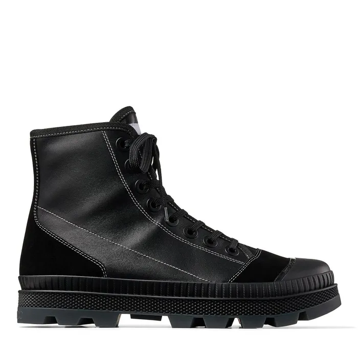 NordM Black Nappa Leather And Crosta Suede High Top Trainers X Blackblack Men JIMMY CHOO Casual Shoes NordM Black Nappa Leather And Crosta Suede High Top Trainers X Blackblack Men JIMMY CHOO Casual Shoes