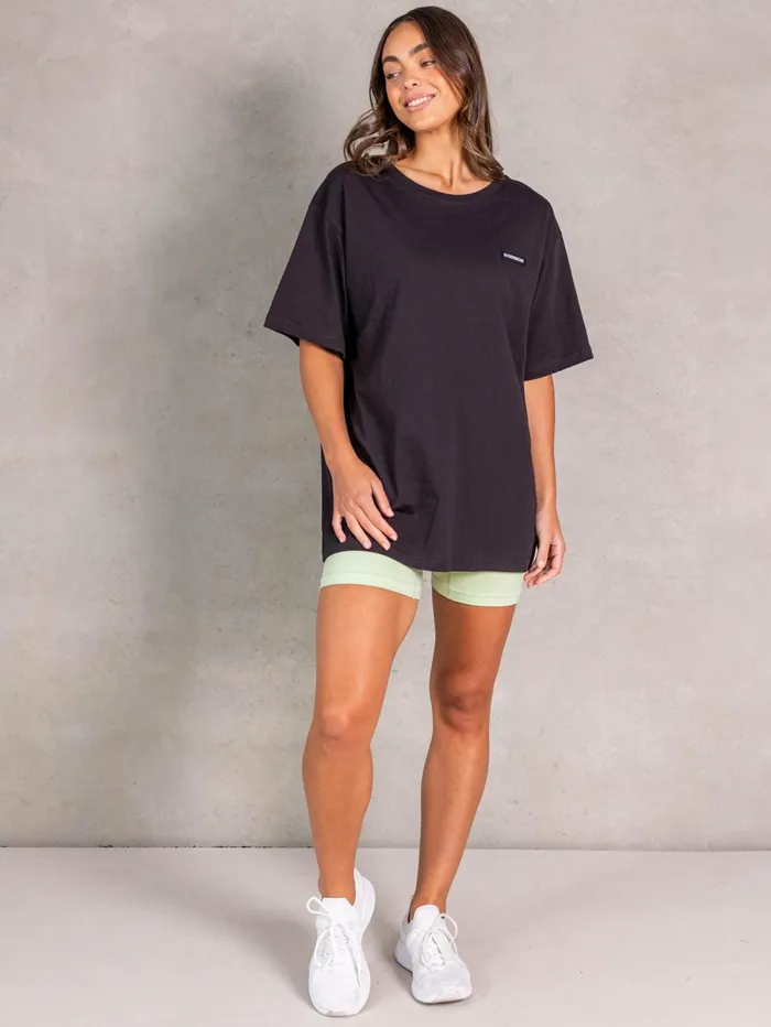 NRG Oversized TShirt 8211 Faded Black Women Ryderwear TShirts