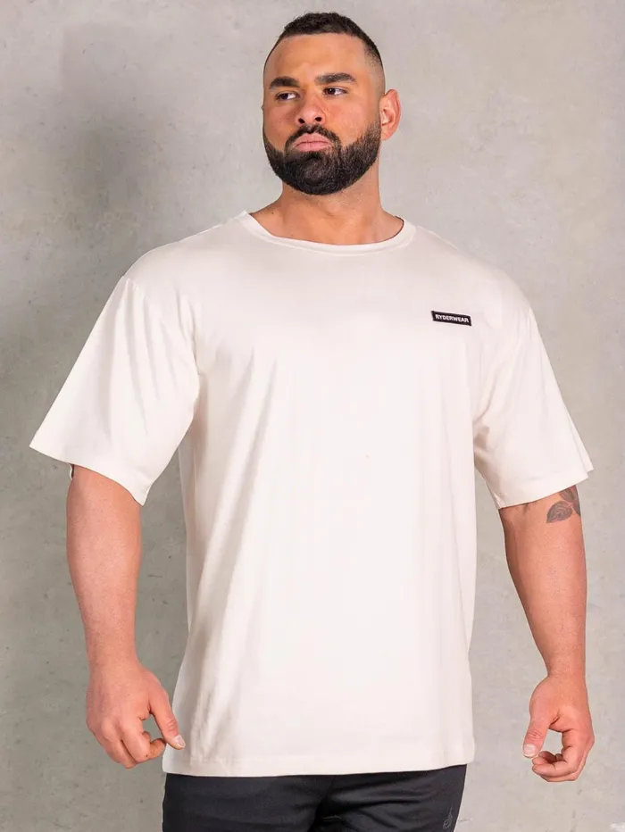 NRG Oversized TShirt 8211 Oat Men Ryderwear Tops