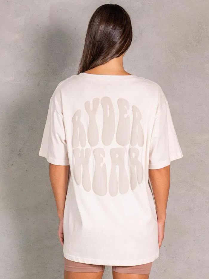 NRG Oversized TShirt 8211 Oat Women Ryderwear TShirts