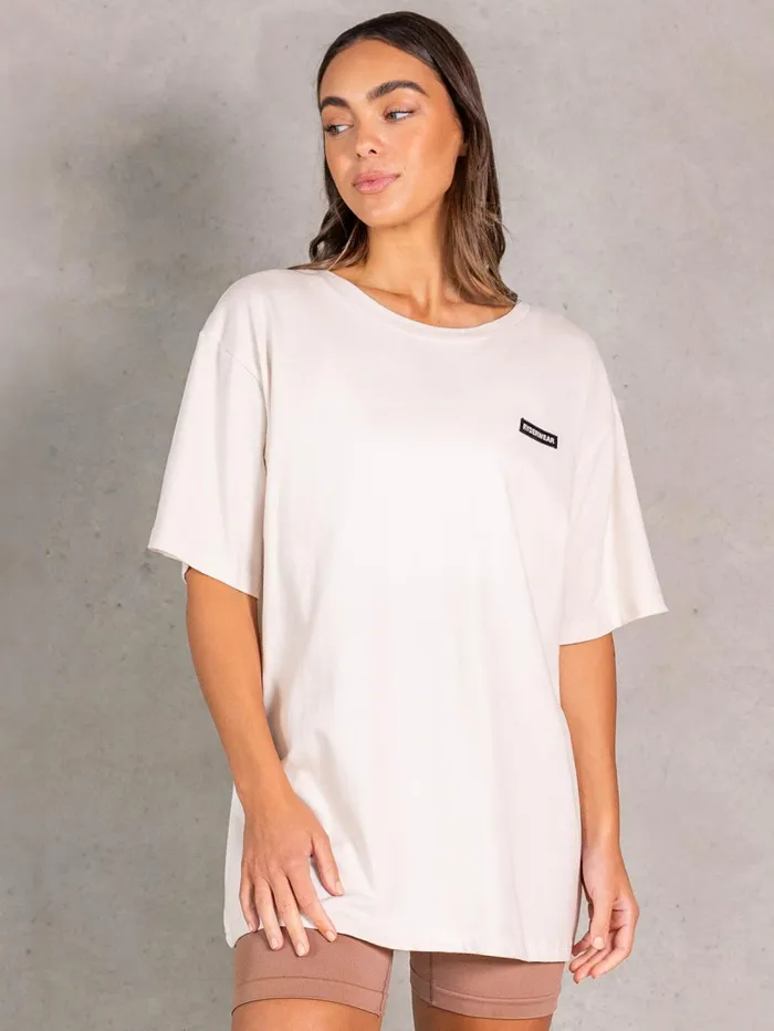 NRG Oversized TShirt 8211 Oat Women Ryderwear TShirts