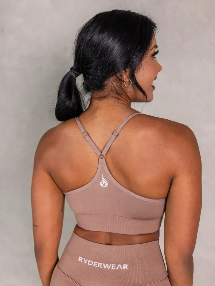 NRG Seamless Sports Bra 8211 Almond Women Ryderwear Sports Bras