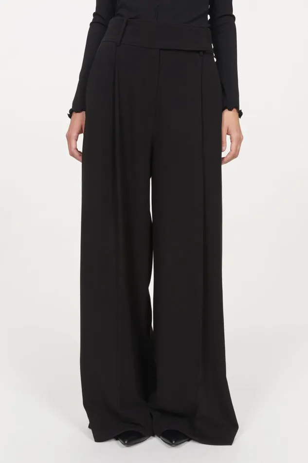 Obi Wide Pants Black Women Rodebjer Trousers