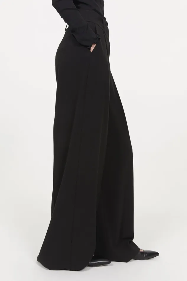 Obi Wide Pants Black Women Rodebjer Trousers