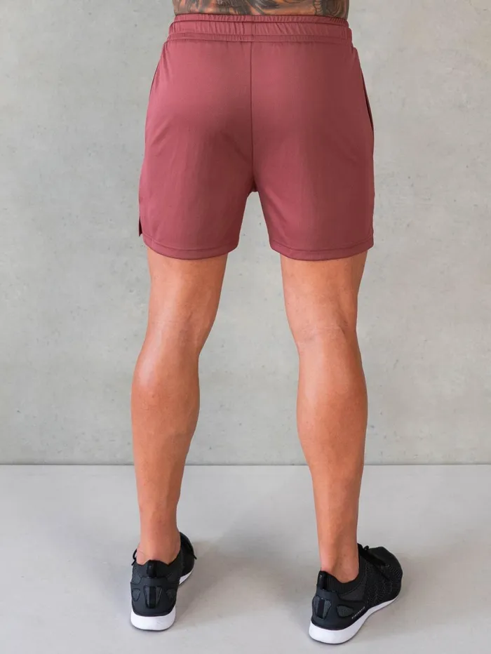 Octane Mesh Shorts 8211 Red Oxide Men Ryderwear Gym Shorts