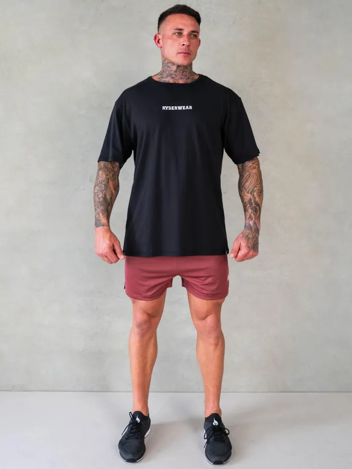 Octane Mesh Shorts 8211 Red Oxide Men Ryderwear Gym Shorts
