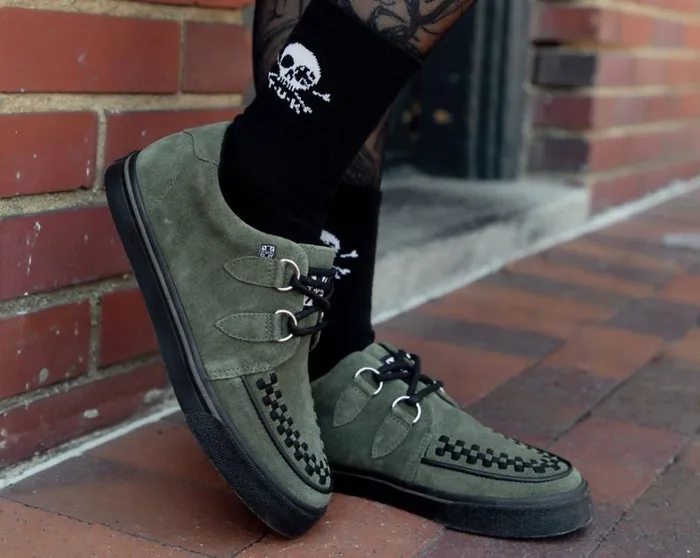 Olive Green Suede Creeper Sneaker Men TUK Shoes Sneakers Olive Green Suede Creeper Sneaker Men TUK Shoes Sneakers