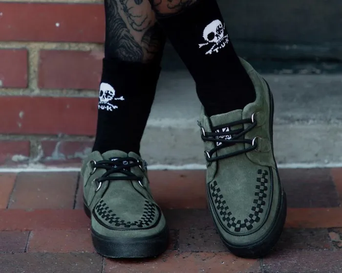 Olive Green Suede Creeper Sneaker Men TUK Shoes Sneakers Olive Green Suede Creeper Sneaker Men TUK Shoes Sneakers