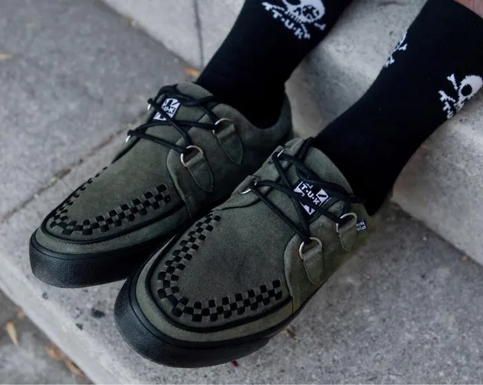 Olive Green Suede Creeper Sneaker Men TUK Shoes Sneakers Olive Green Suede Creeper Sneaker Men TUK Shoes Sneakers