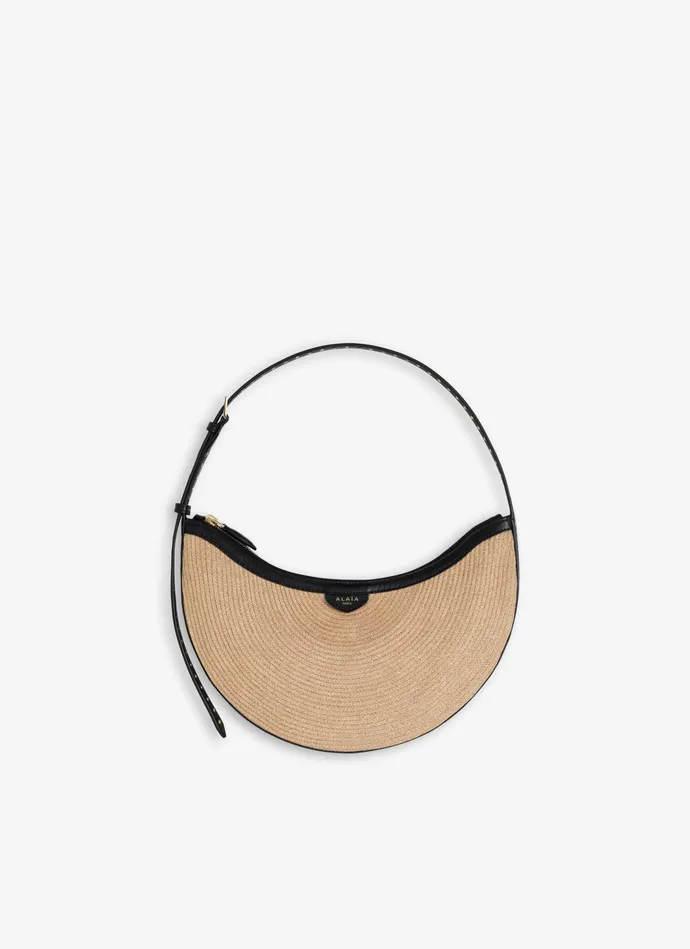 ONE PIECE DEMI LUNE BAG IN PAPER STRAW Women Alaa Mini Bags