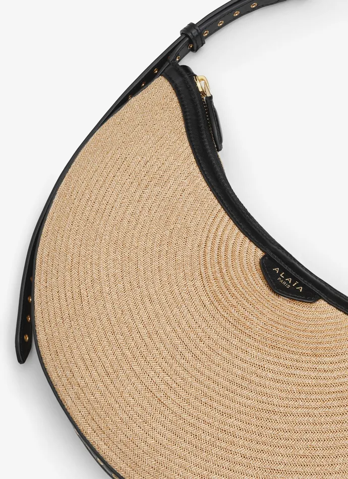 ONE PIECE DEMI LUNE BAG IN PAPER STRAW Women Alaa Mini Bags