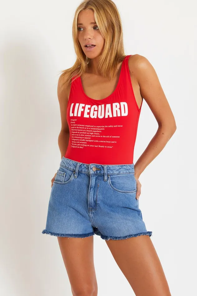 One Piece Red 8211 BELAIR LIFEGUARD Red Women Banana Moon Low Back One Piece Swimsuit One Piece Red 8211 BELAIR LIFEGUARD Red Women Banana Moon Low Back One Piece Swimsuit