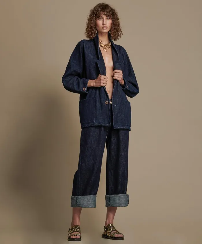 One Teaspoon Bags Women Blue Craft Smiths Trouser Jean