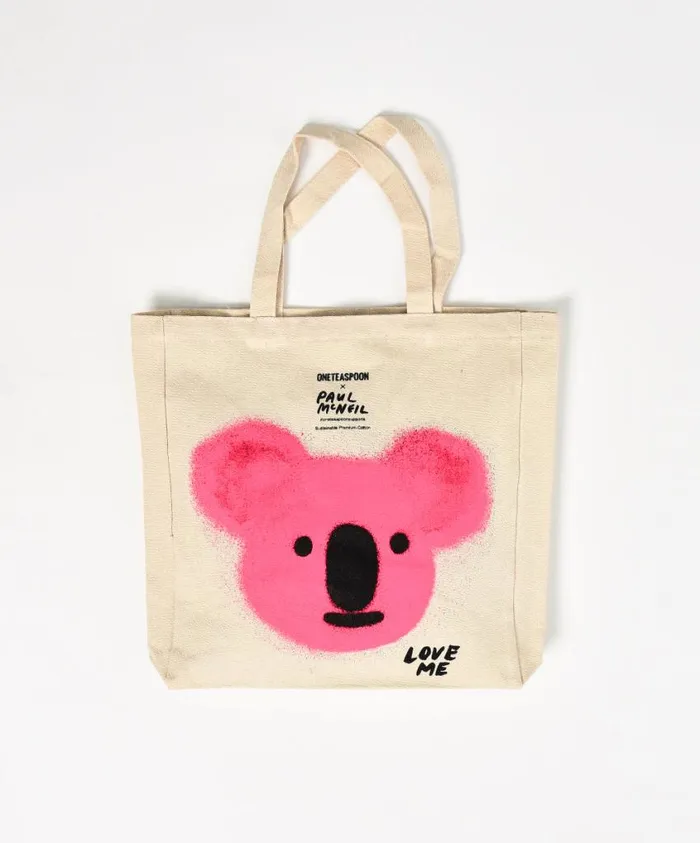 One Teaspoon Bags Women Koala Premium Canvas Tote