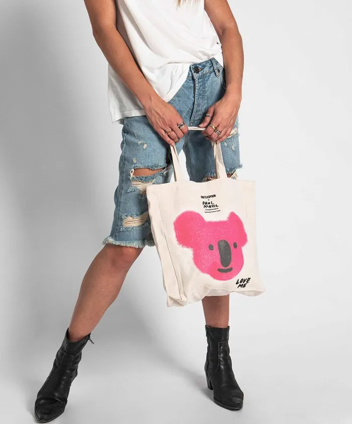 One Teaspoon Bags Women Koala Premium Canvas Tote