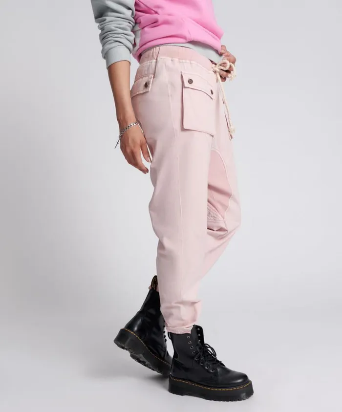 One Teaspoon Bottoms Women Blush Cargo Cadet Pants