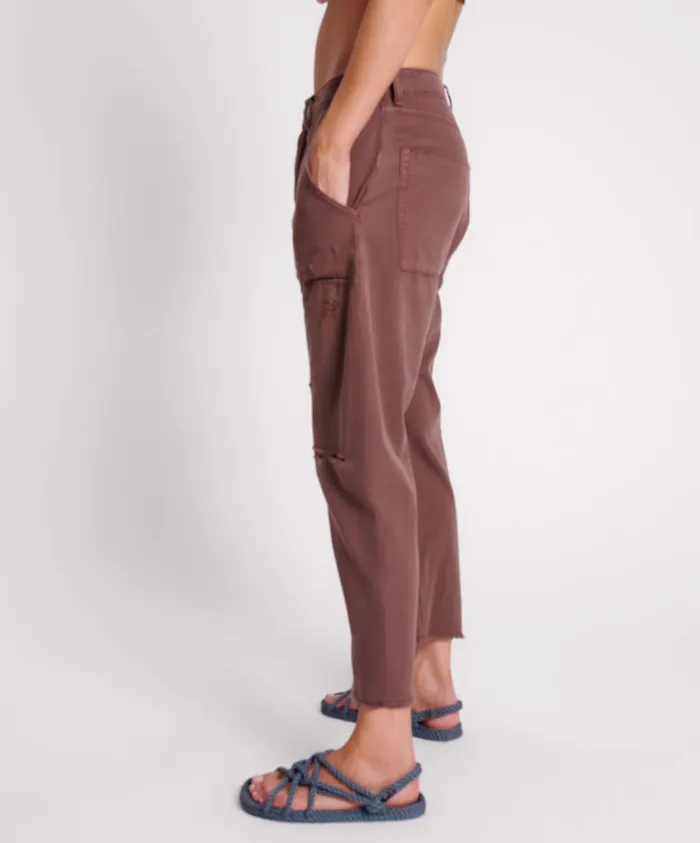 One Teaspoon Bottoms Women Chocolate Sinners Drop Crotch Boyfriend Jeans