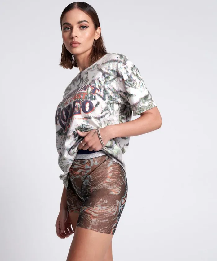 One Teaspoon Bottoms Women Chromatic Bike Short