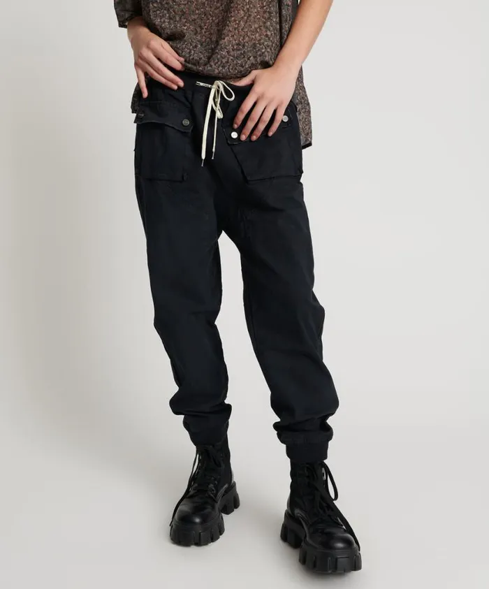 One Teaspoon Bottoms Women Faded Black Cadet Pants