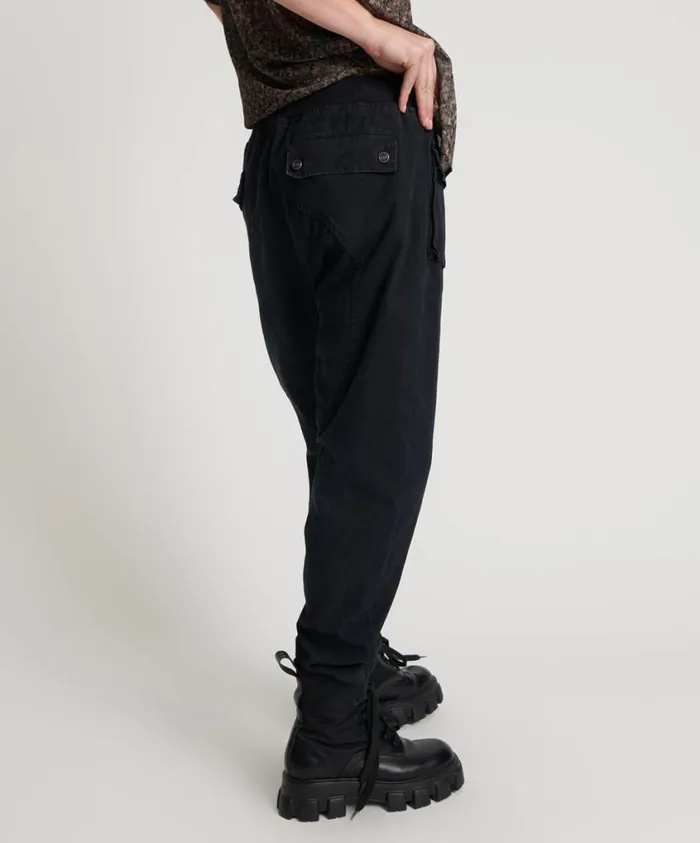 One Teaspoon Bottoms Women Faded Black Cadet Pants