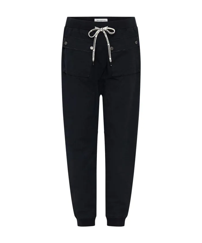 One Teaspoon Bottoms Women Faded Black Cadet Pants