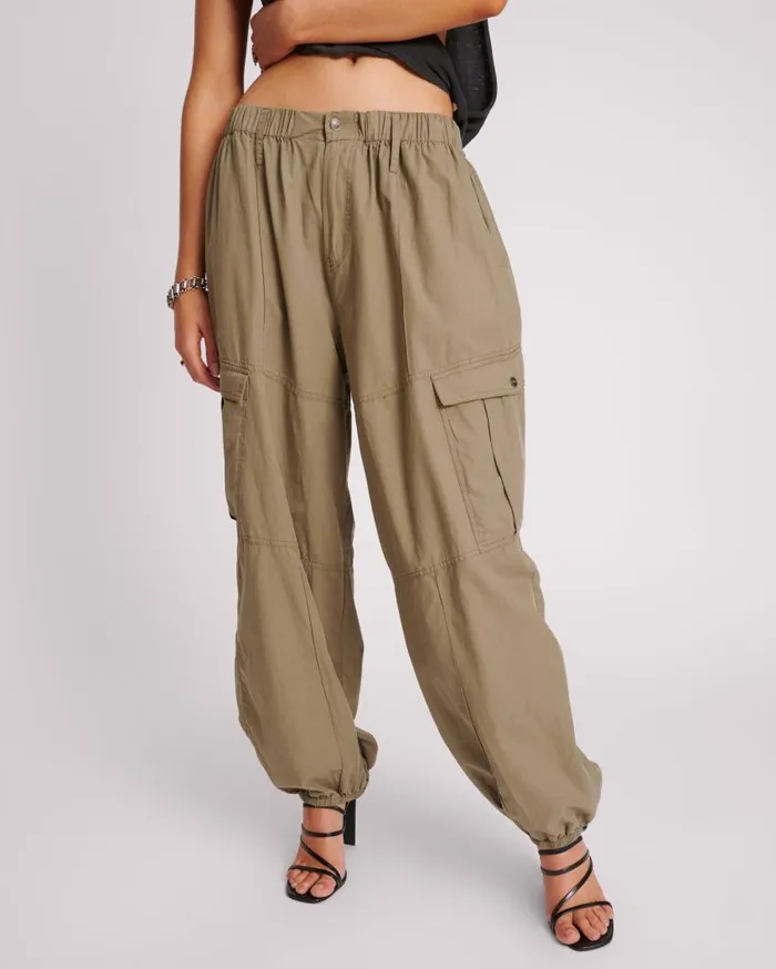 One Teaspoon Bottoms Women Khaki Utility Flight Pants