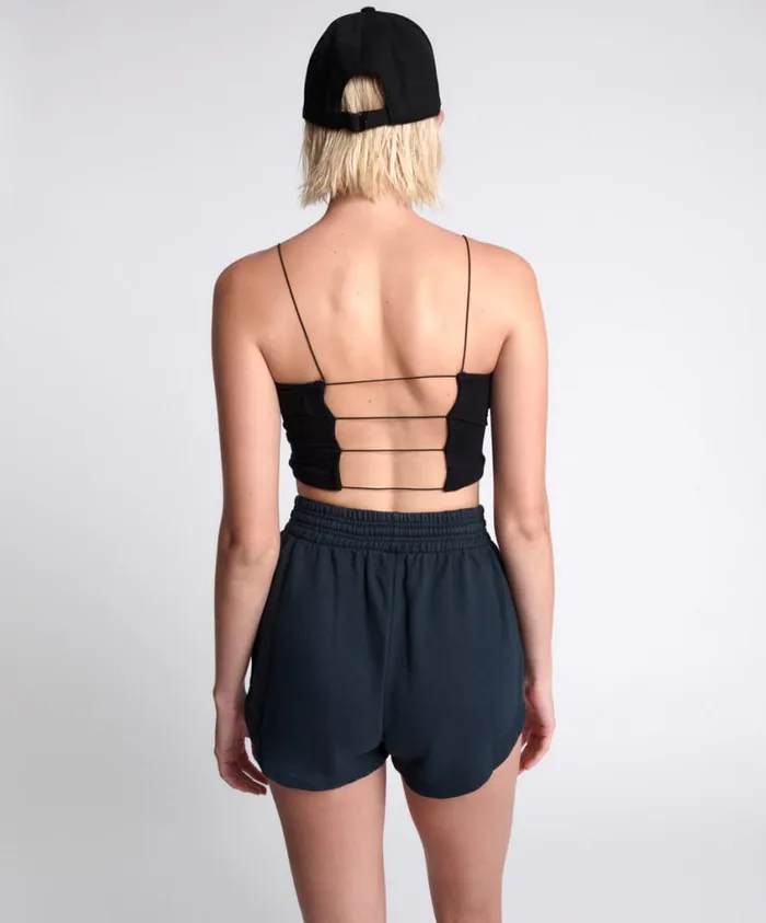 One Teaspoon Bottoms Women OTS High Waist Hustle Shorts Black