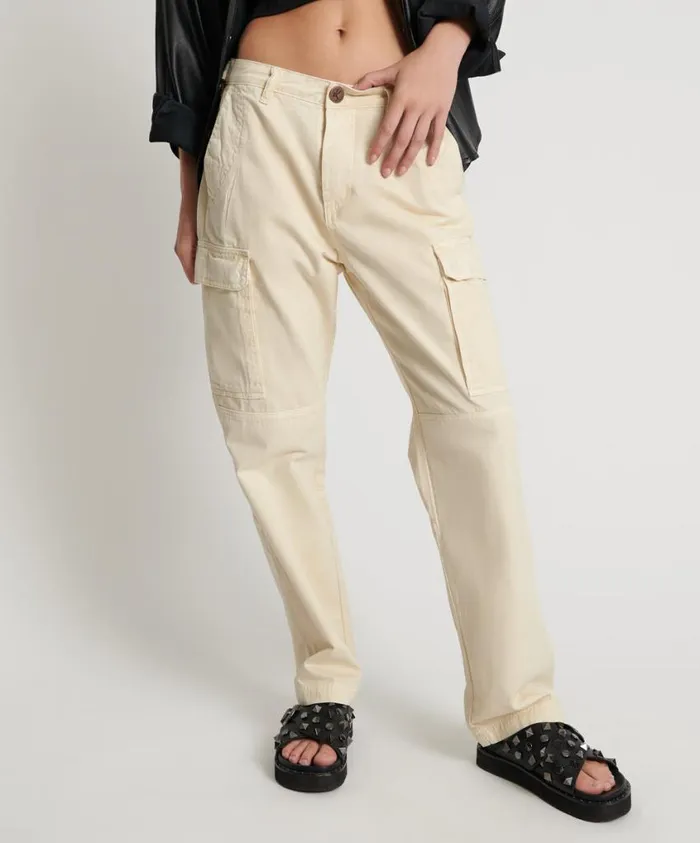 One Teaspoon Bottoms Women Sand Cargo Motion Denim Jeans