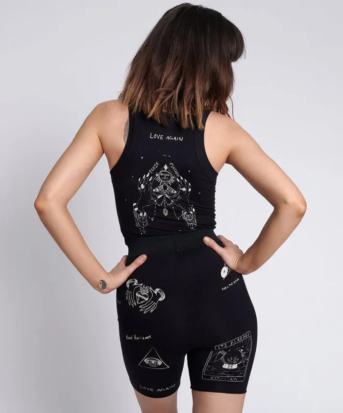 One Teaspoon Bottoms Women Tattoo Bike Shorts