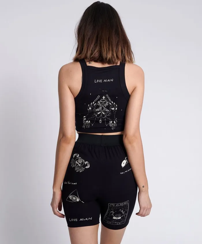 One Teaspoon Bottoms Women Tattoo Bike Shorts