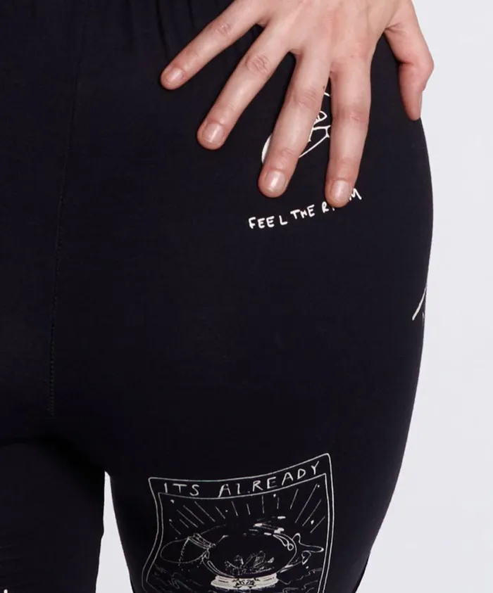 One Teaspoon Bottoms Women Tattoo Bike Shorts