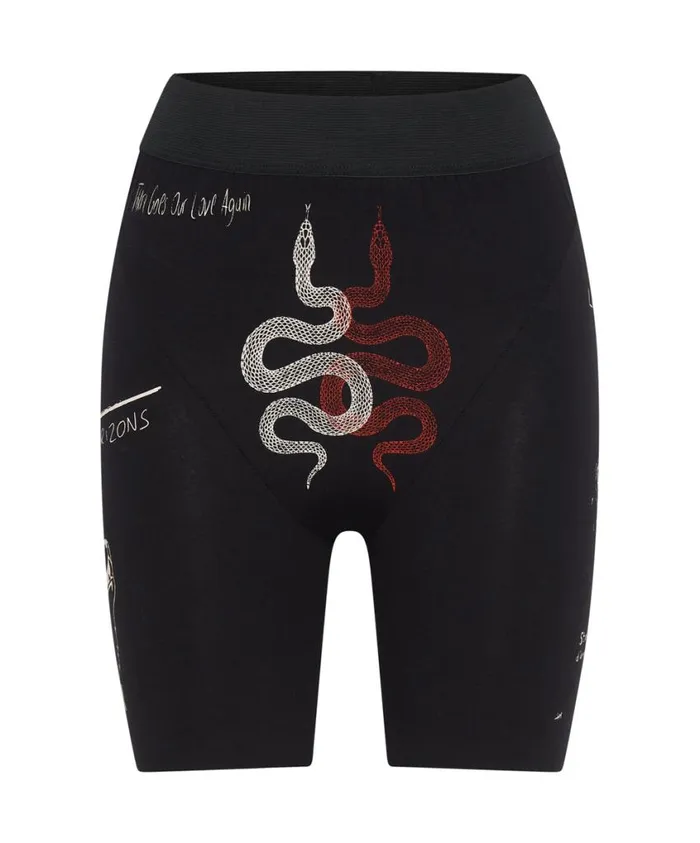 One Teaspoon Bottoms Women Tattoo Bike Shorts