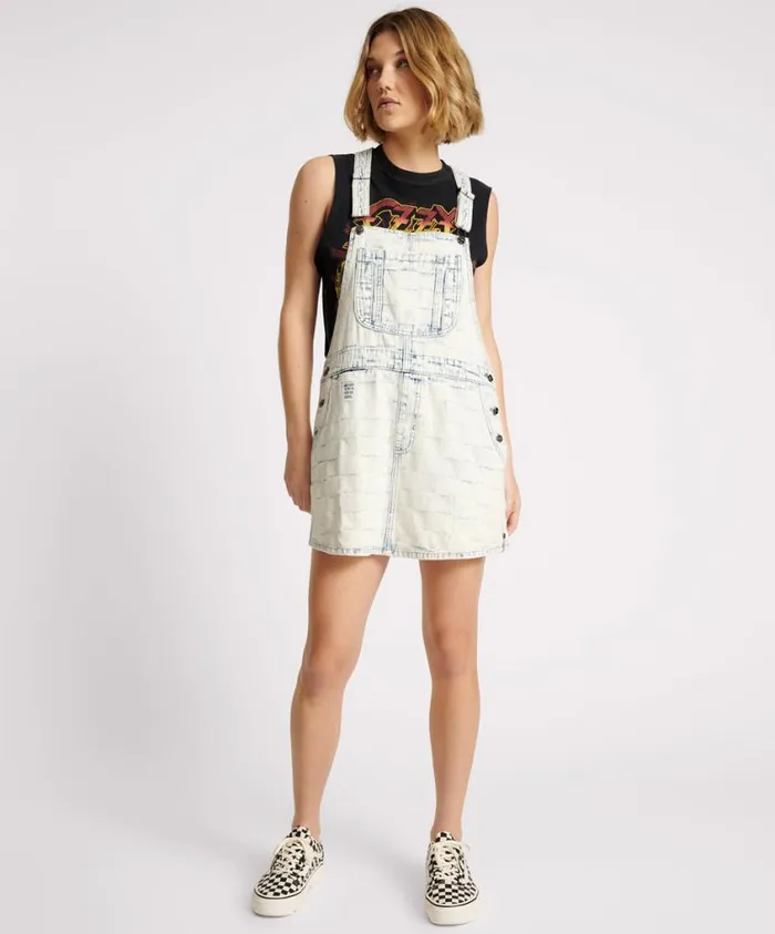 One Teaspoon Denim Dresses Women Checkmate Stanton St Mini Dress