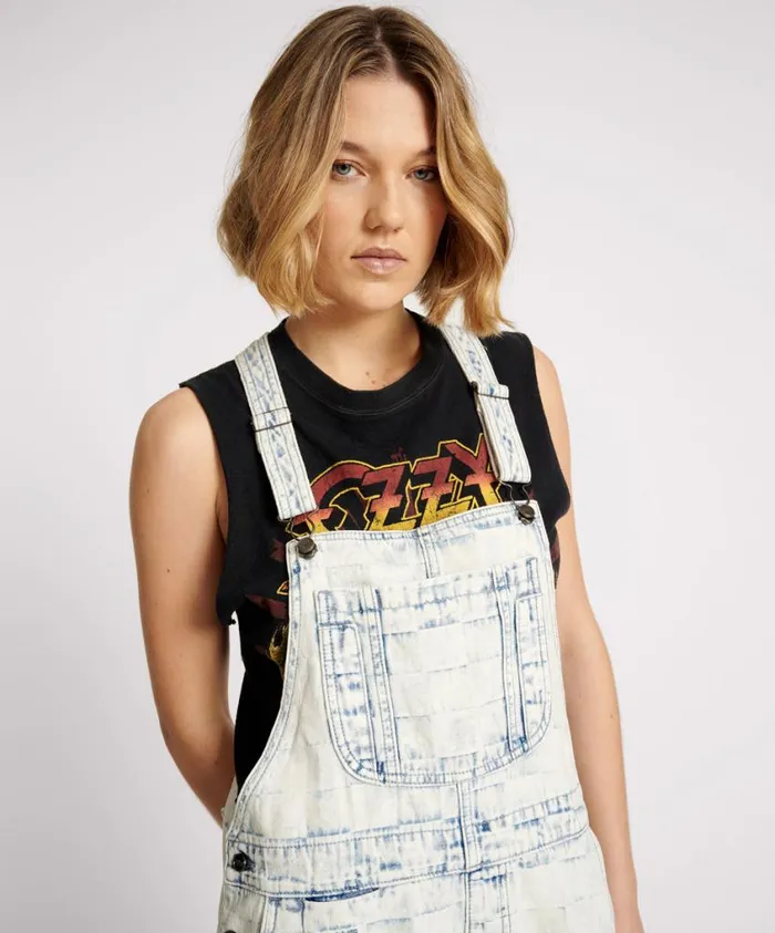 One Teaspoon Denim Dresses Women Checkmate Stanton St Mini Dress