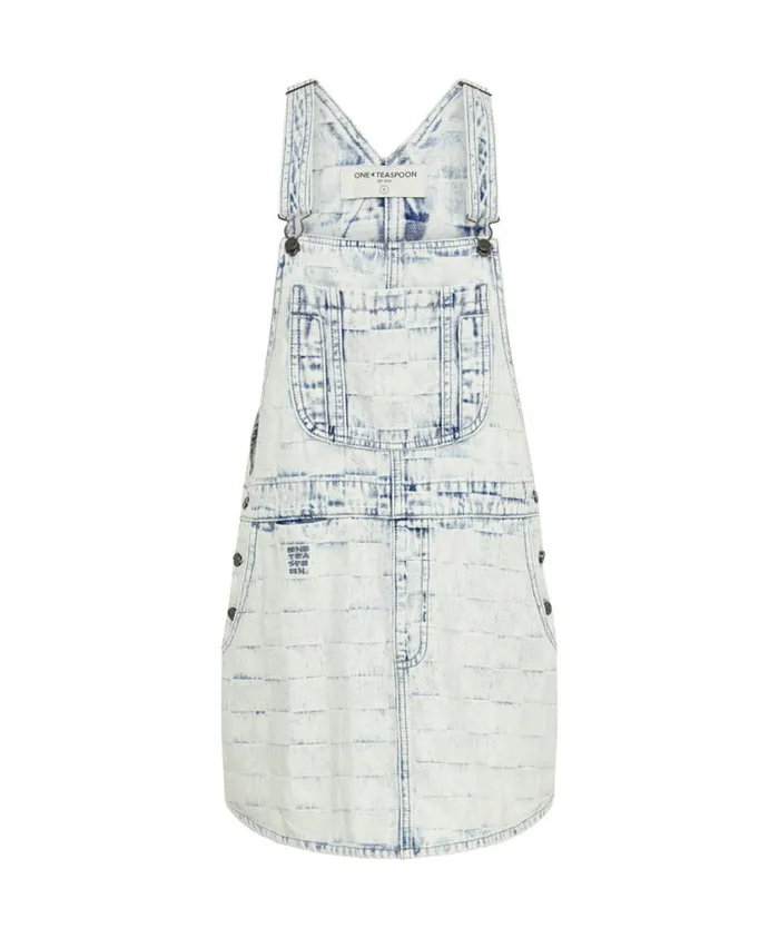 One Teaspoon Denim Dresses Women Checkmate Stanton St Mini Dress