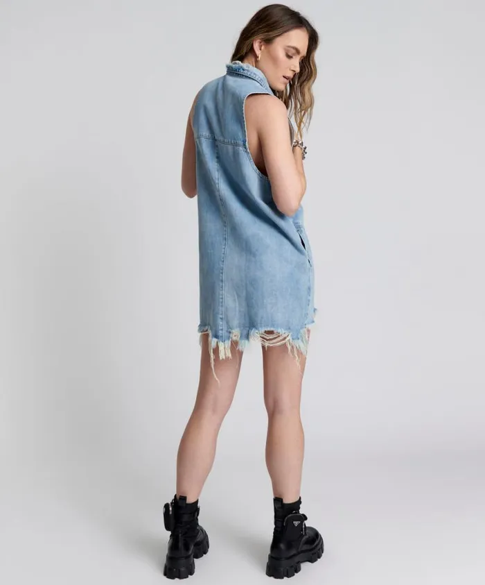 One Teaspoon Denim Dresses Women Hendrixe Braxton Denim Dress