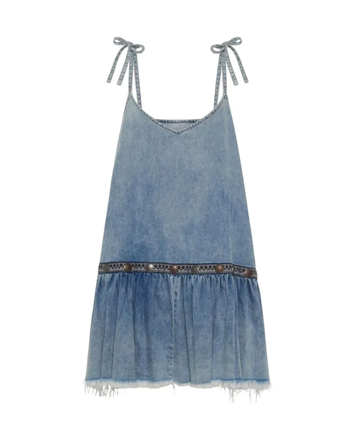 One Teaspoon Denim Dresses Women Iconic Hollywood Hills Denim Dress