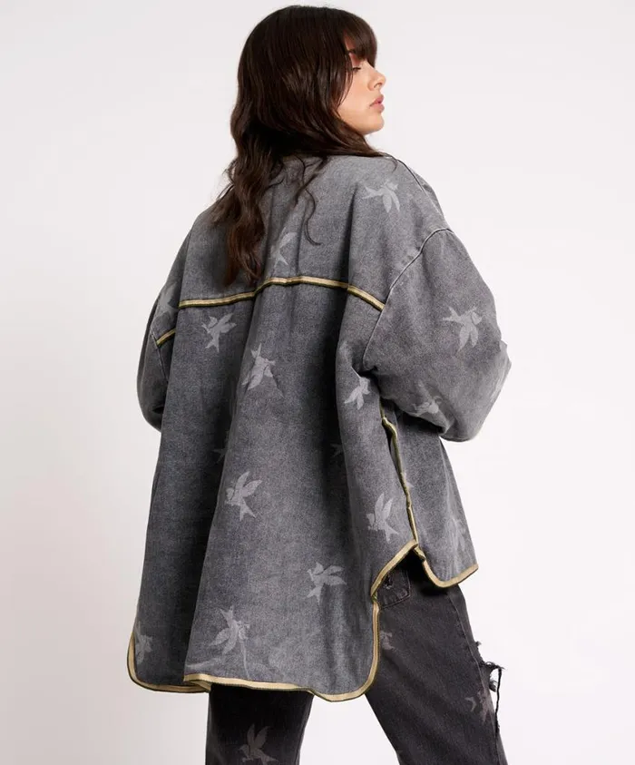 One Teaspoon Denim Jackets Women Quilted Jean Jacket 8211 The Bower Reversible
