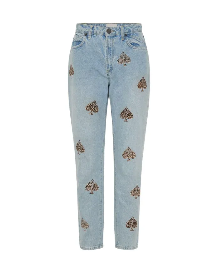 One Teaspoon Denim Jeans Women Aced Legend High Waist Mom Fit Jeans